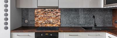 Kitchen splashback Brick wall