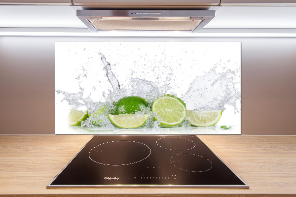 Cooker splashback Lime and water