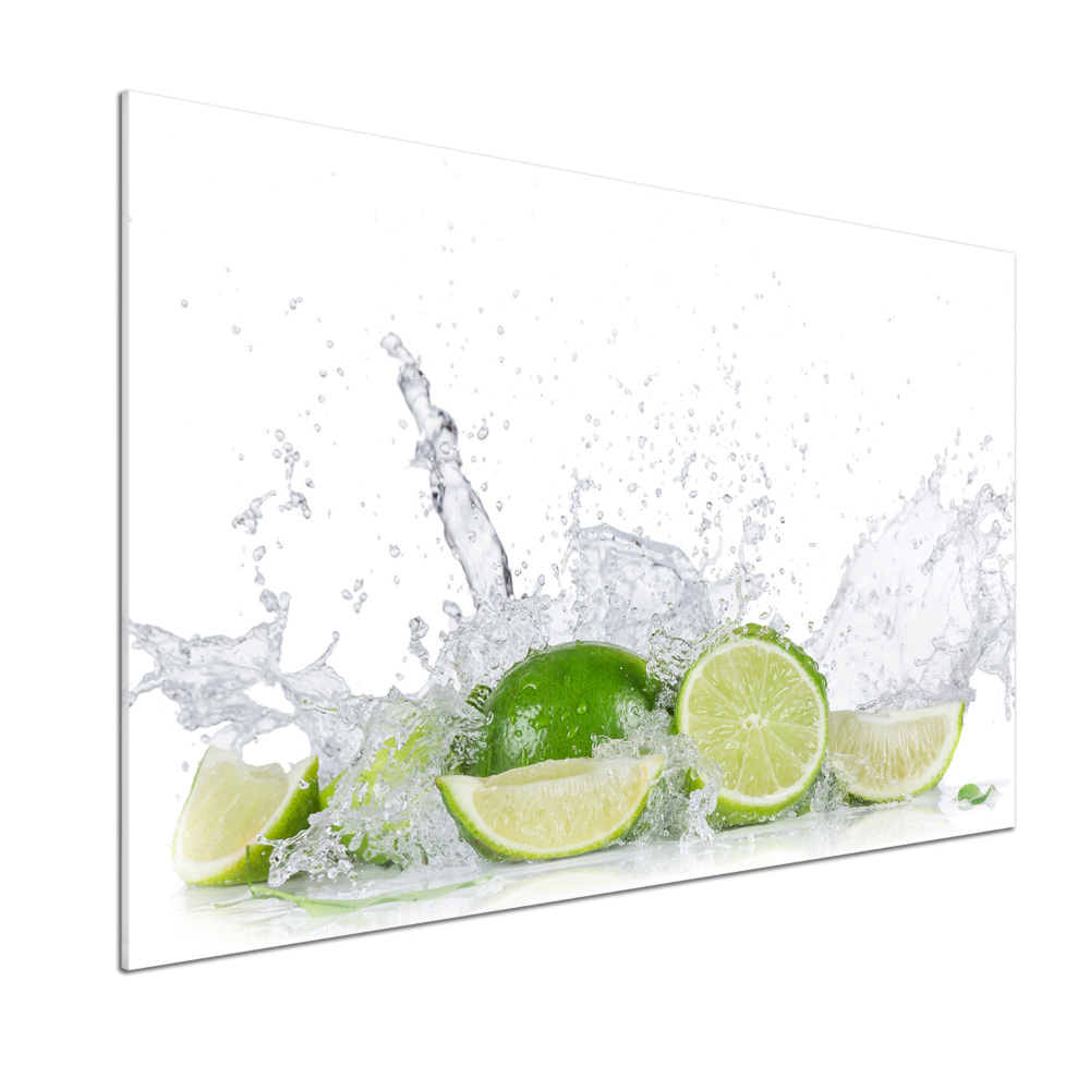 Cooker splashback Lime and water