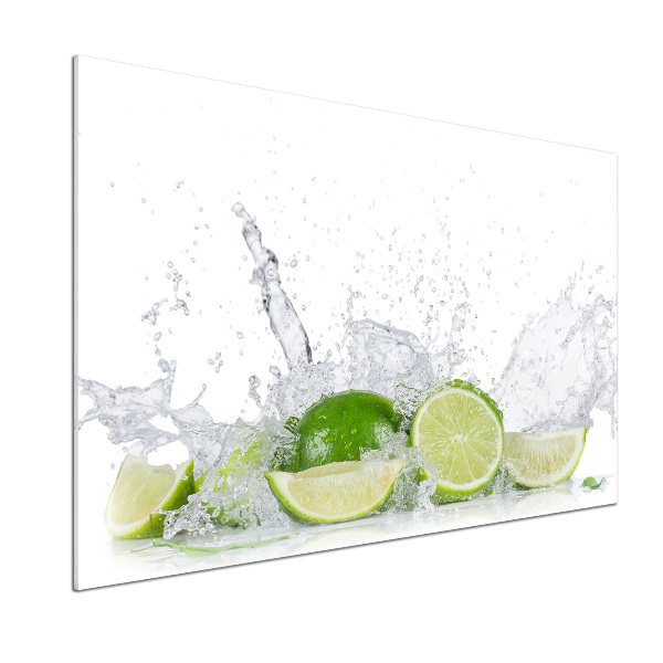 Cooker splashback Lime and water