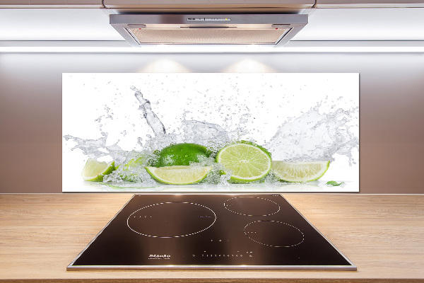 Cooker splashback Lime and water