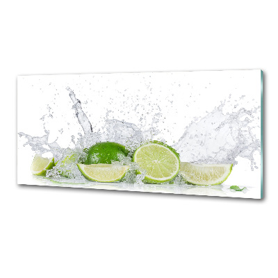 Cooker splashback Lime and water