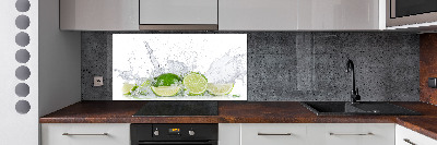 Cooker splashback Lime and water