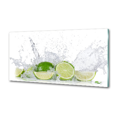 Cooker splashback Lime and water