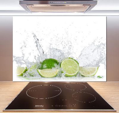 Cooker splashback Lime and water