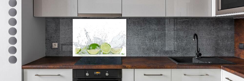 Cooker splashback Lime and water