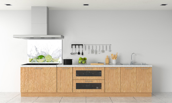 Cooker splashback Lime and water