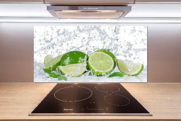 Cooker splashback Lime and water