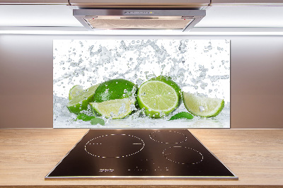 Cooker splashback Lime and water