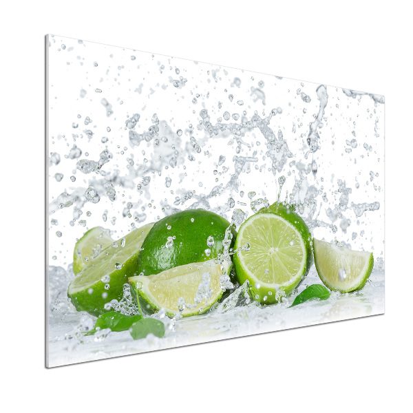 Cooker splashback Lime and water