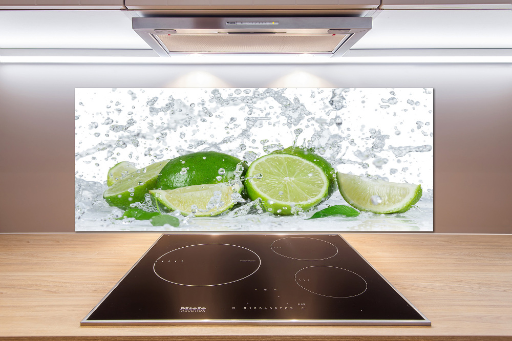 Cooker splashback Lime and water