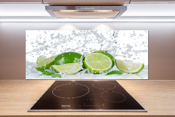 Cooker splashback Lime and water