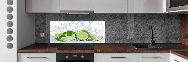 Cooker splashback Lime and water