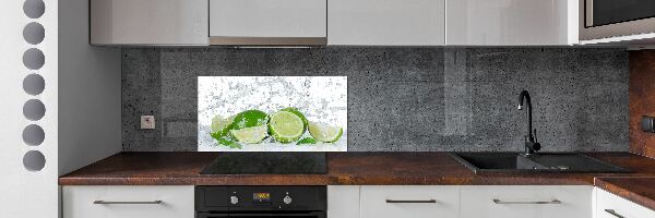 Cooker splashback Lime and water