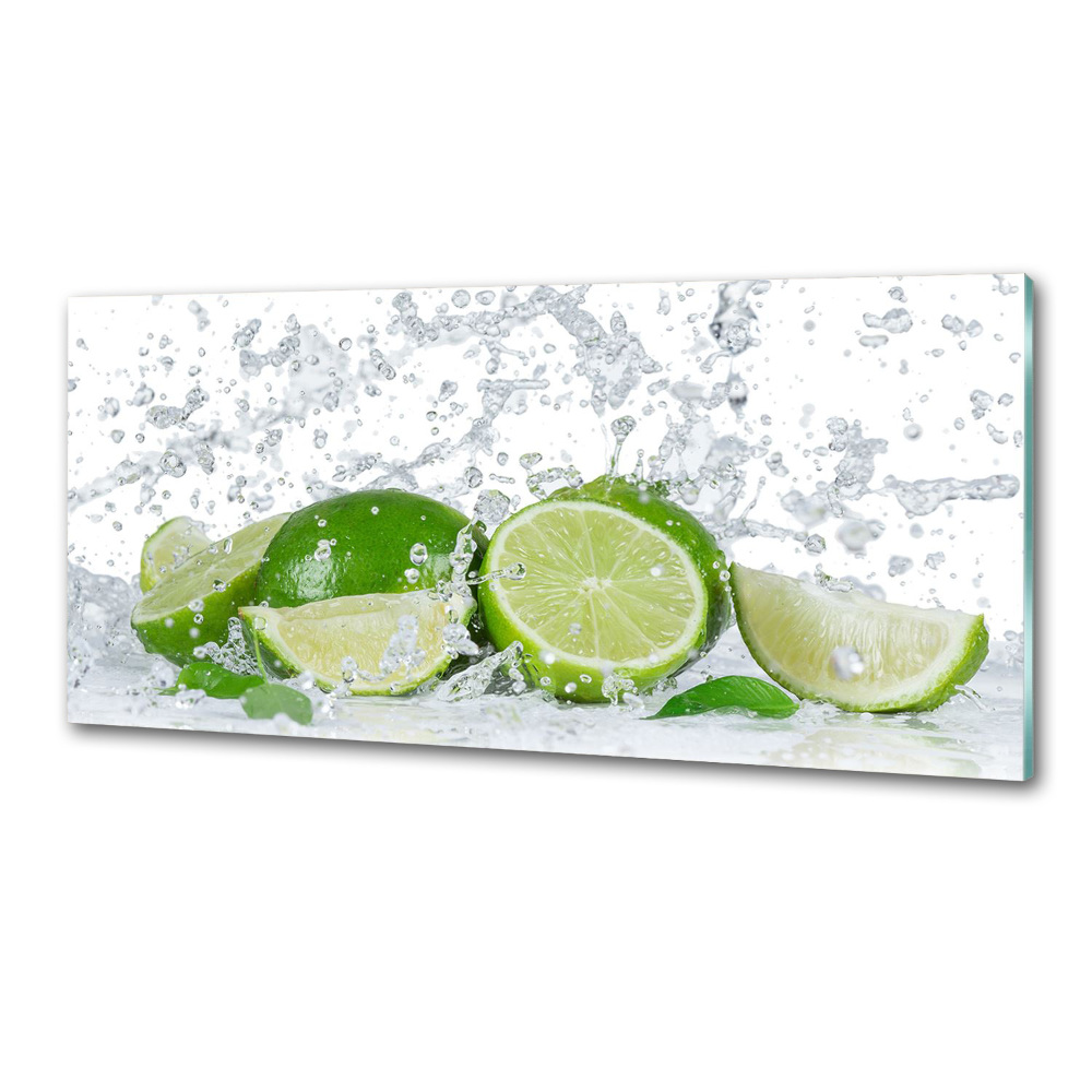 Cooker splashback Lime and water