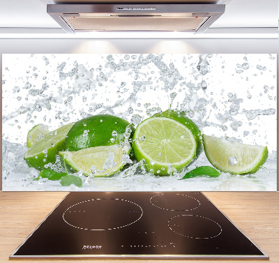 Cooker splashback Lime and water