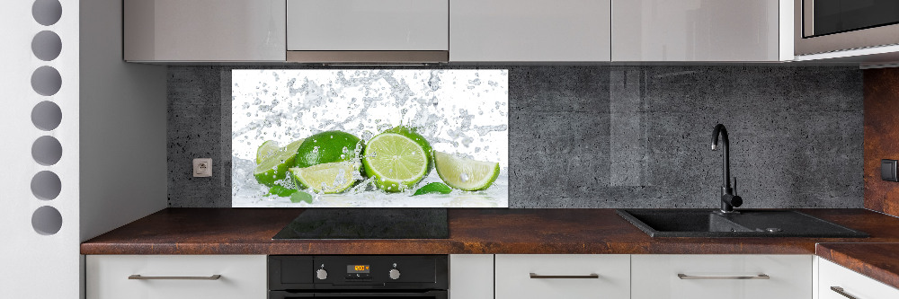 Cooker splashback Lime and water