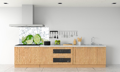 Cooker splashback Lime and water