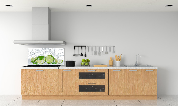 Cooker splashback Lime and water