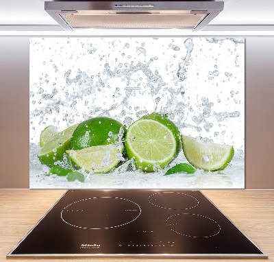 Cooker splashback Lime and water