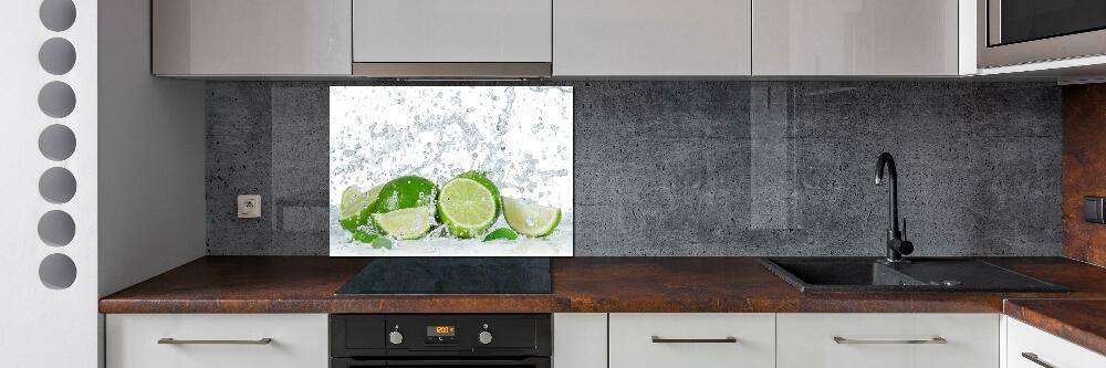 Cooker splashback Lime and water