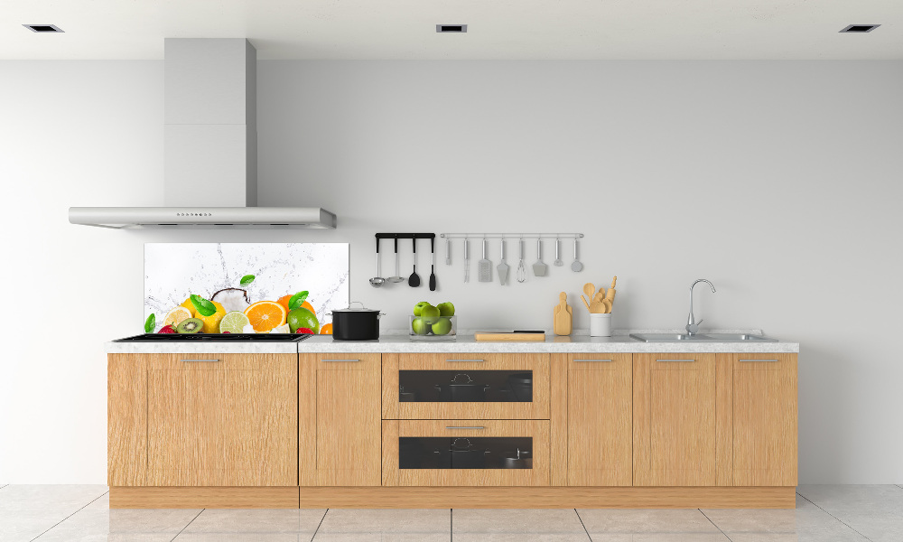 Cooker splashback Fruit and water