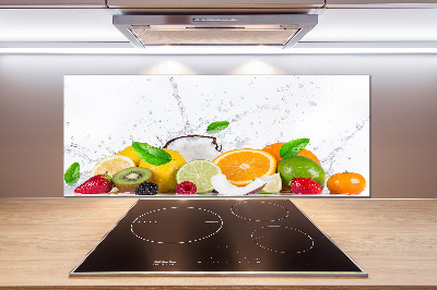 Cooker splashback Fruit and water