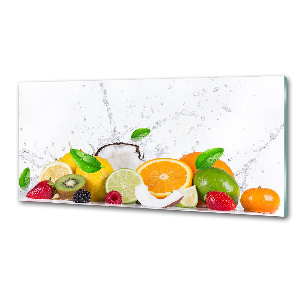 Cooker splashback Fruit and water