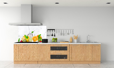 Cooker splashback Fruit and water