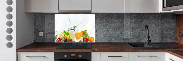 Cooker splashback Fruit and water