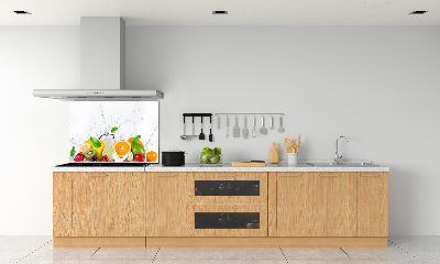 Cooker splashback Fruit and water