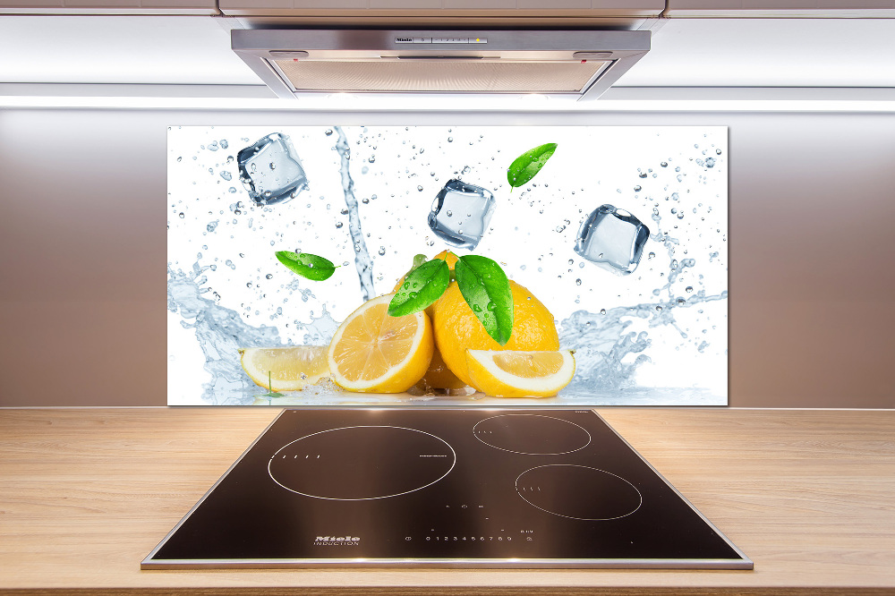 Cooker splashback Ice lemons