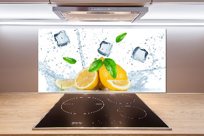 Cooker splashback Ice lemons