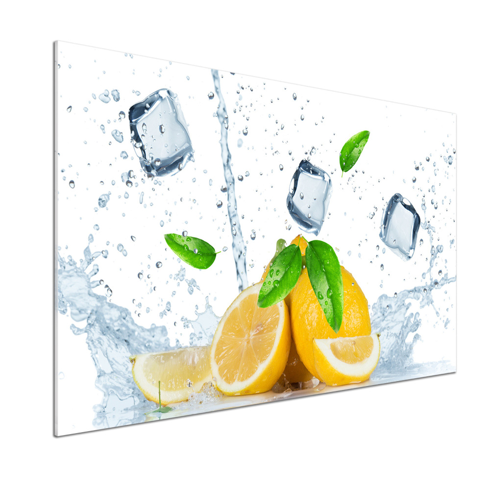 Cooker splashback Ice lemons