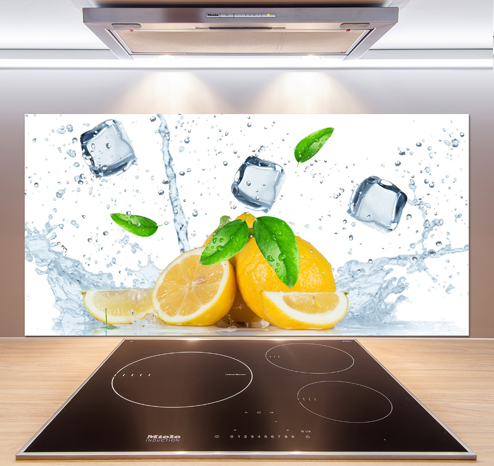 Cooker splashback Ice lemons