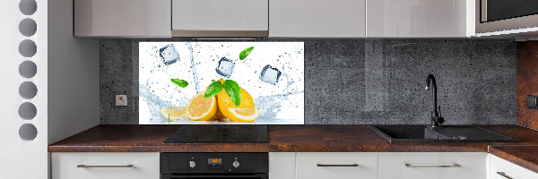 Cooker splashback Ice lemons