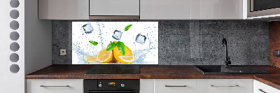 Cooker splashback Ice lemons