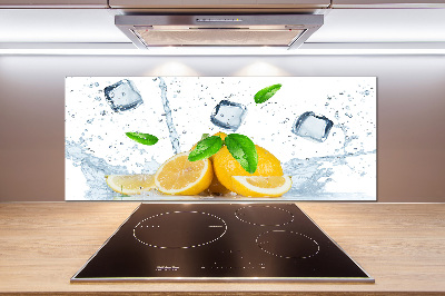 Cooker splashback Ice lemons