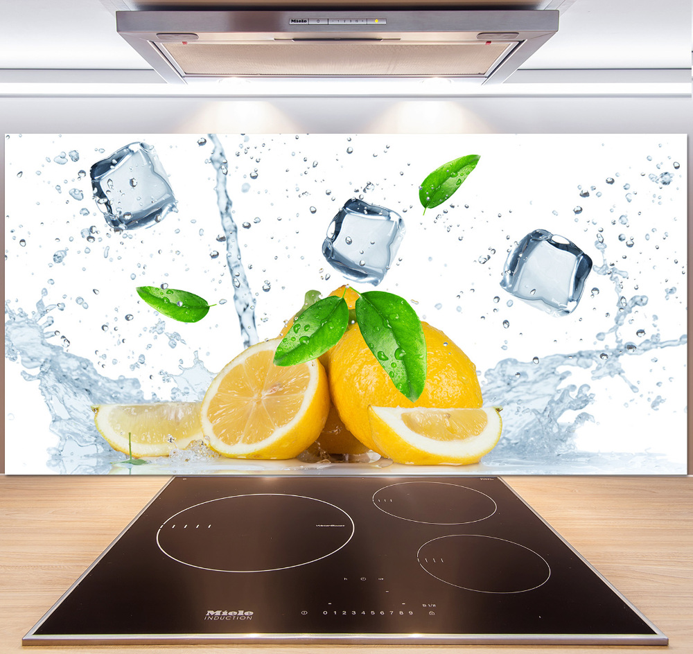 Cooker splashback Ice lemons