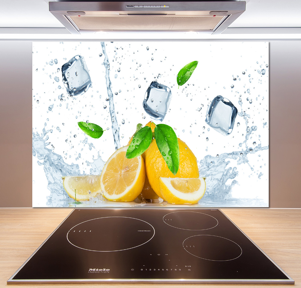 Cooker splashback Ice lemons