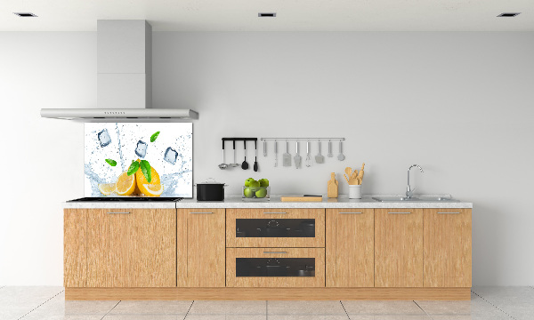 Cooker splashback Ice lemons