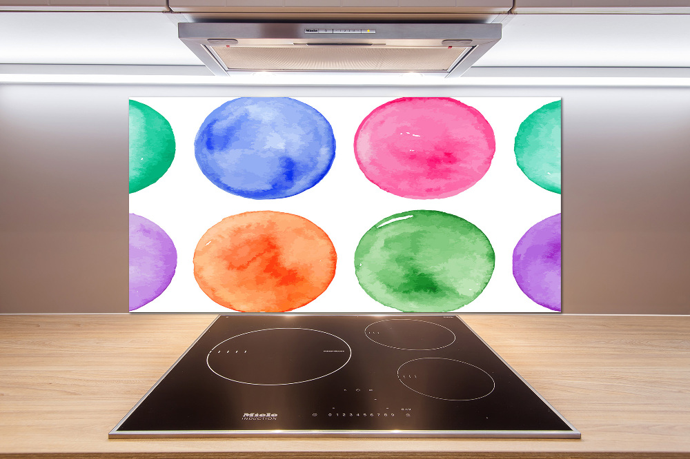 Kitchen splashback Colorful wheels