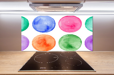 Kitchen splashback Colorful wheels