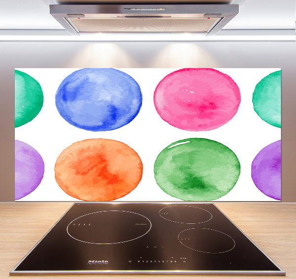 Kitchen splashback Colorful wheels