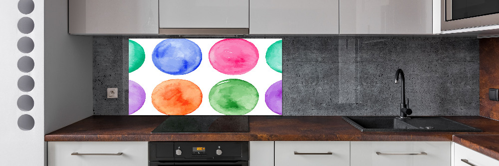 Kitchen splashback Colorful wheels