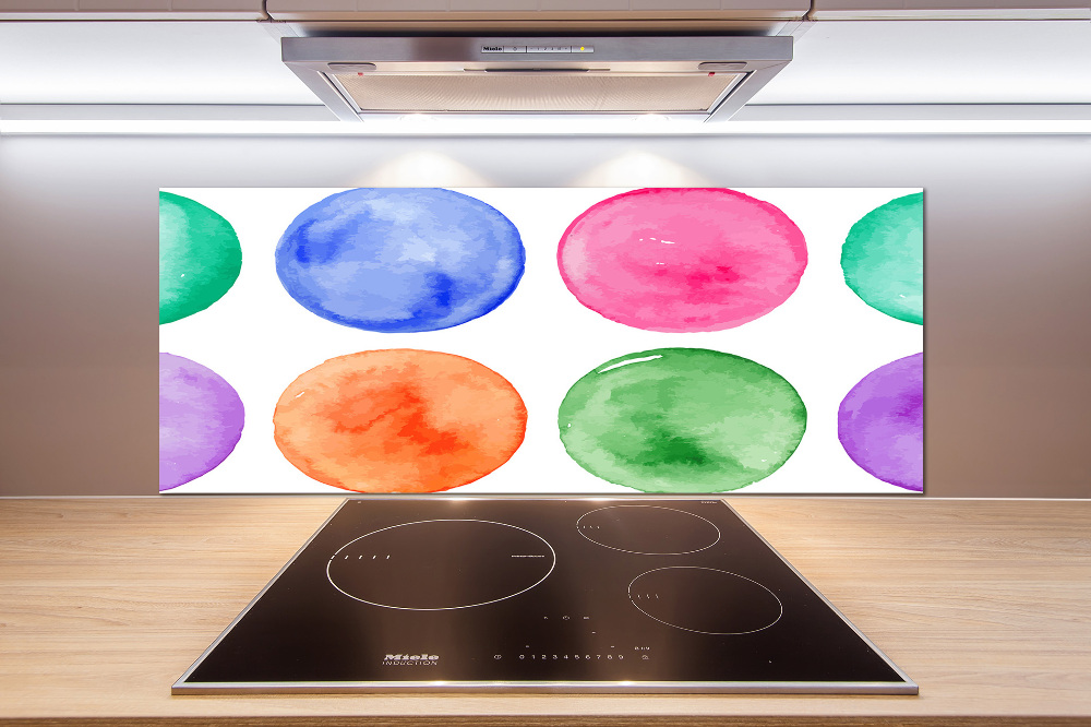 Kitchen splashback Colorful wheels