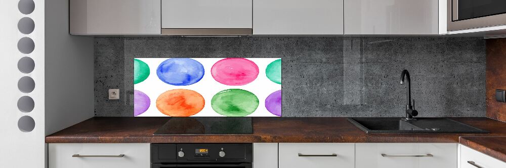 Kitchen splashback Colorful wheels