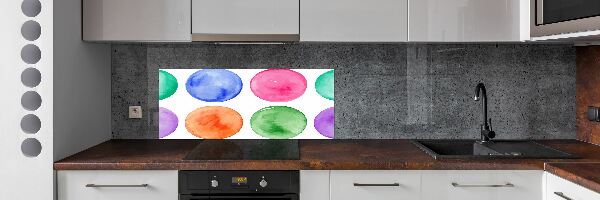 Kitchen splashback Colorful wheels