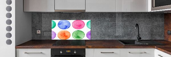 Kitchen splashback Colorful wheels