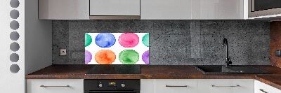 Kitchen splashback Colorful wheels